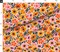 Retro Abstract Poppies Seventies Floral Botanical Flowers Dopamine Dressing Mcm Mid Mod Midcentury Modern 60S 70S Colorful Custom Printed Fabric by Spoonflower Various Fabrics by the Yard or Fat Quarter